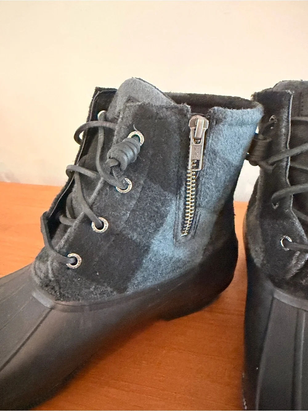 Sperry Women’s Black Waterproof Duck Boots